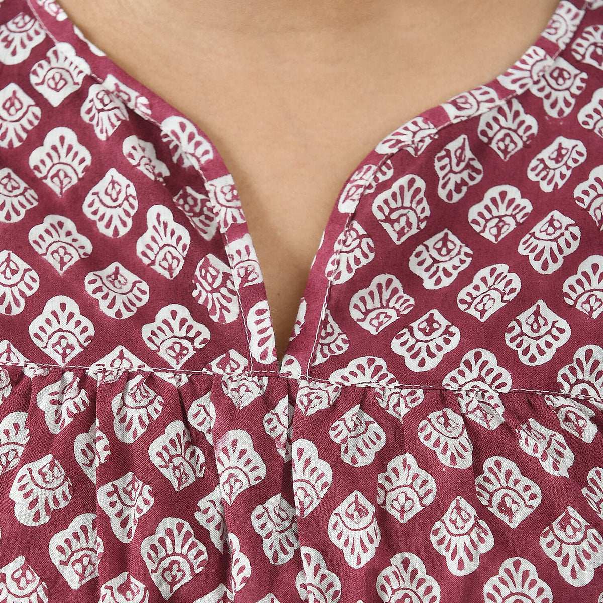 La Marey Pure Cotton Printed Blouse V32594428 5