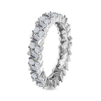 Moissanite Firecracker Band Ring in Platinum Overlay Sterling Silver 1.20 Ct._7748420_3