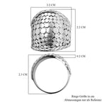 Royal Bali Collection - Handmade Sterling Silver Pebble Ring, Silver Wt. 6.30 Gms._7748581_5