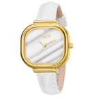 Gamages Of London Limited Mirror Diamond Swiss Quartz Movt. 30m Water Resistant Ladies Watch with White Leather Strap_7749279_3