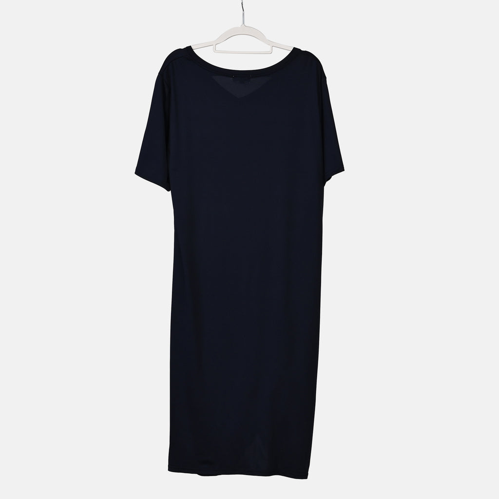 La Marey Jersey One-Piece Dress (Size L) - Navy Blue_7749498_6