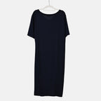 La Marey Jersey One-Piece Dress (Size L) - Navy Blue_7749498_6