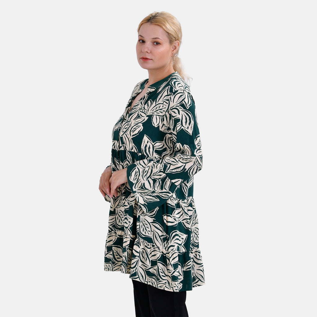 La Marey Viscose Boho style Top (Size S/M,10-14) - Green_7750178_2