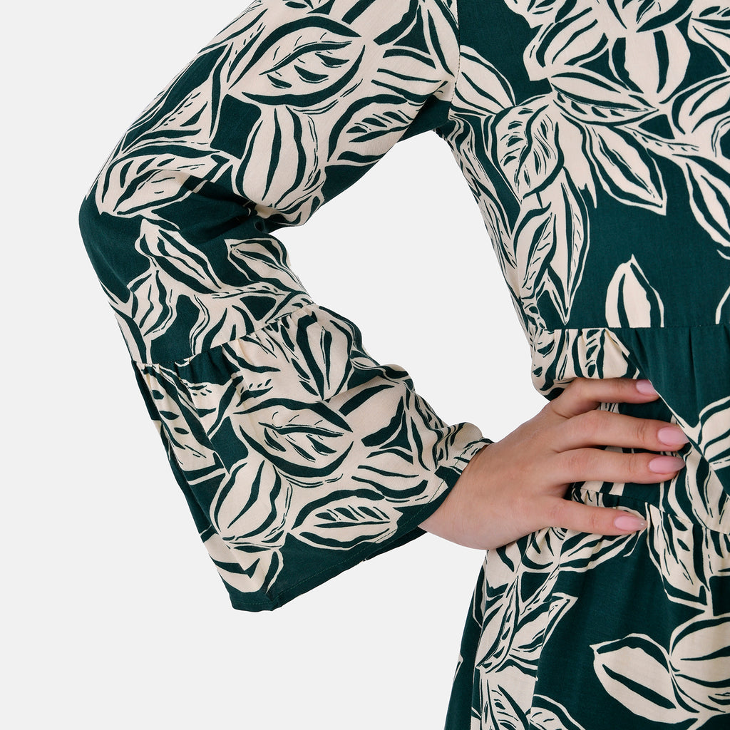 La Marey Viscose Boho style Top (Size S/M,10-14) - Green_7750178_4