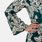 La Marey Viscose Boho style Top (Size S/M,10-14) - Green_7750178_4