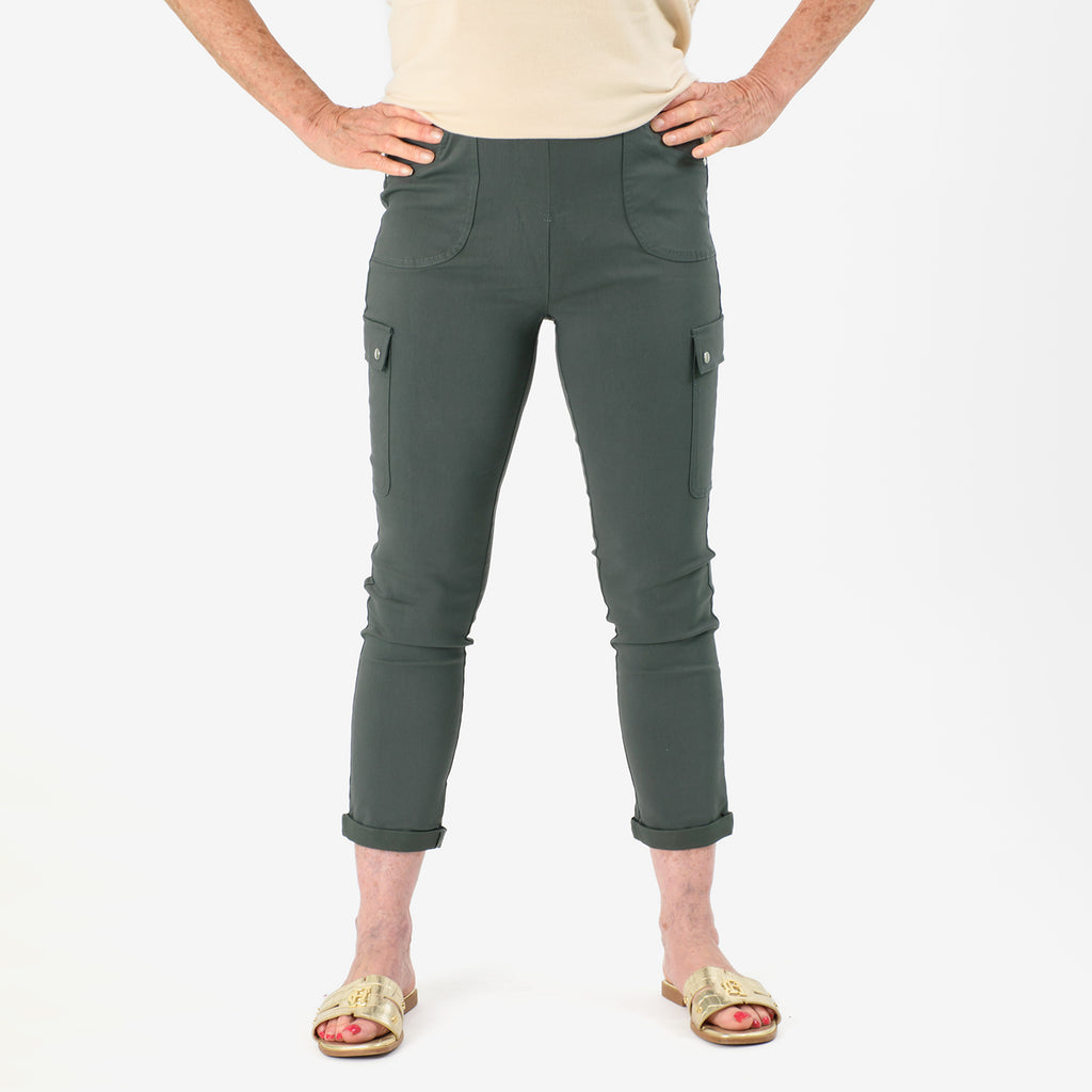 Emreco Stretch Bengaline Combat Utility Trouser (Size 10) - Dark Khaki_7750636