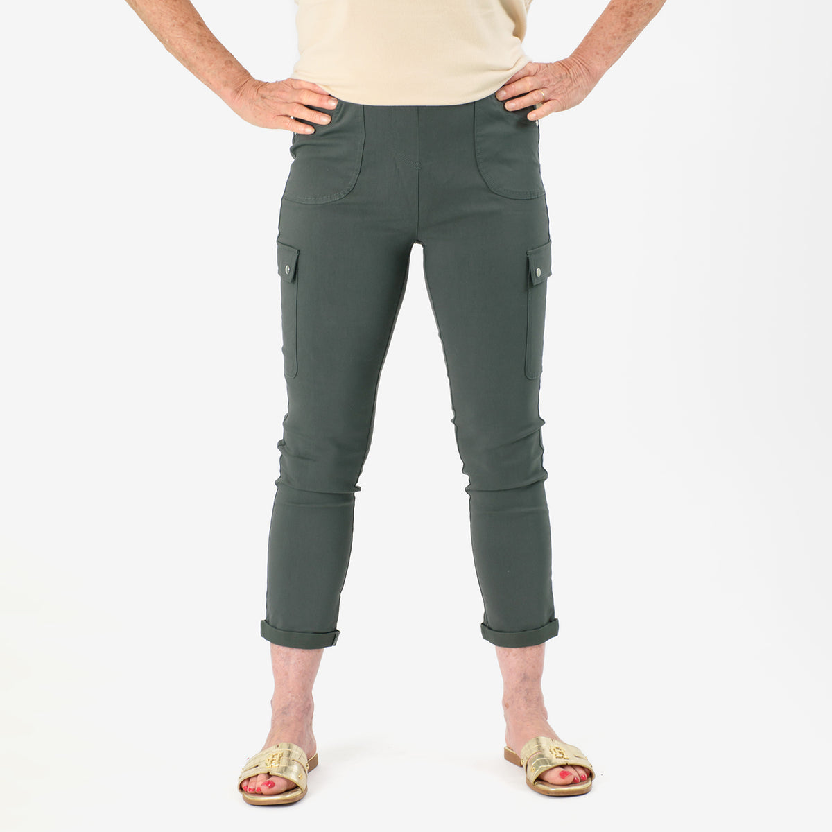 Emreco Stretch Bengaline Combat Utility Trouser (Size 10) - Dark Khaki 7750636 0