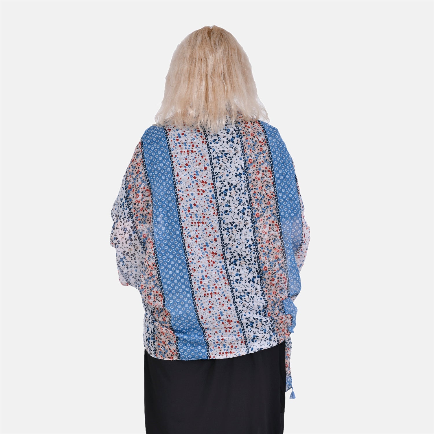 Closeout Deal New Arrival Printed Scarf with Tassels 7751701 2