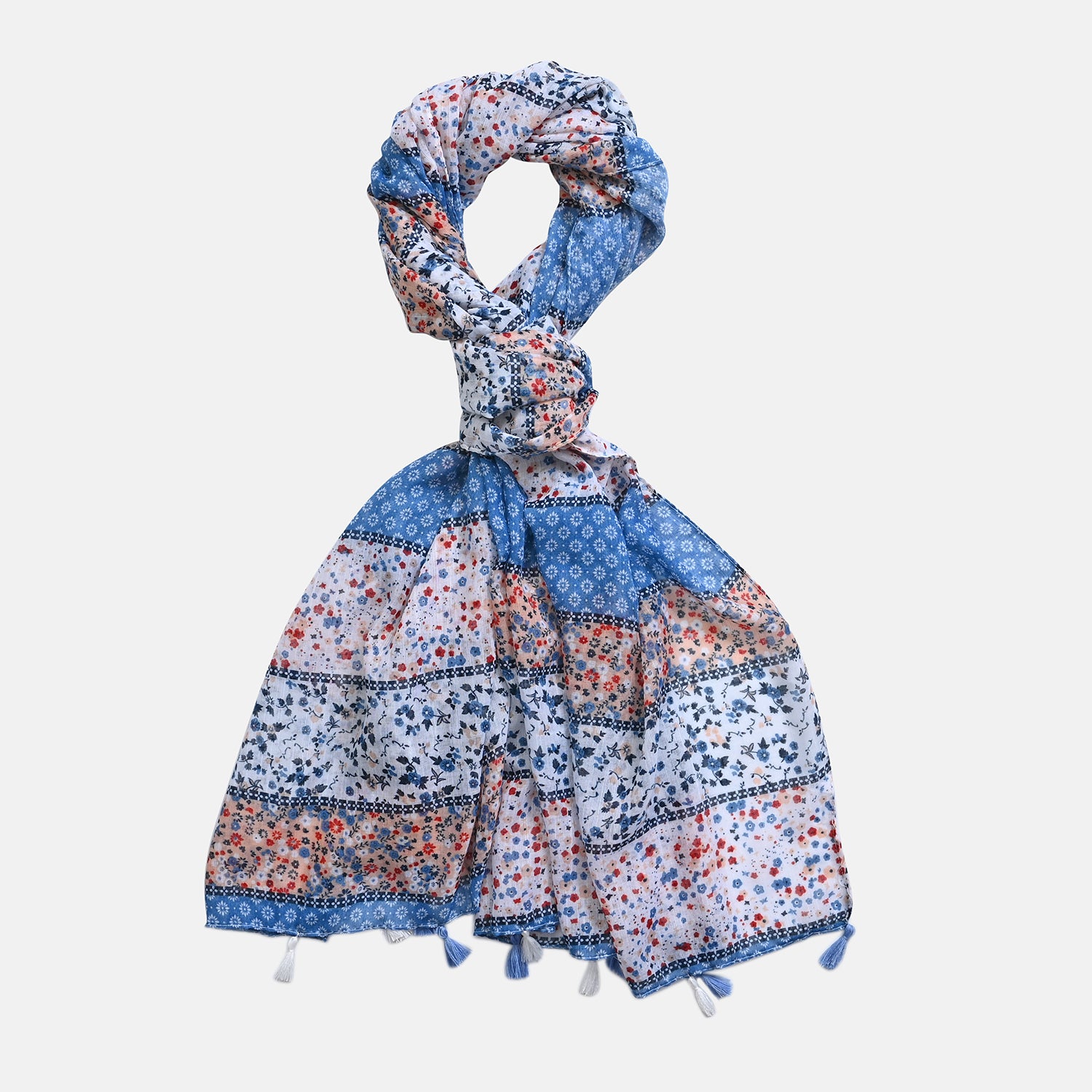 Closeout Deal New Arrival Printed Scarf with Tassels 7751701 5