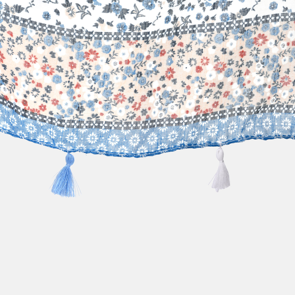 Closeout Deal New Arrival Printed Scarf with Tassels 7751701 6