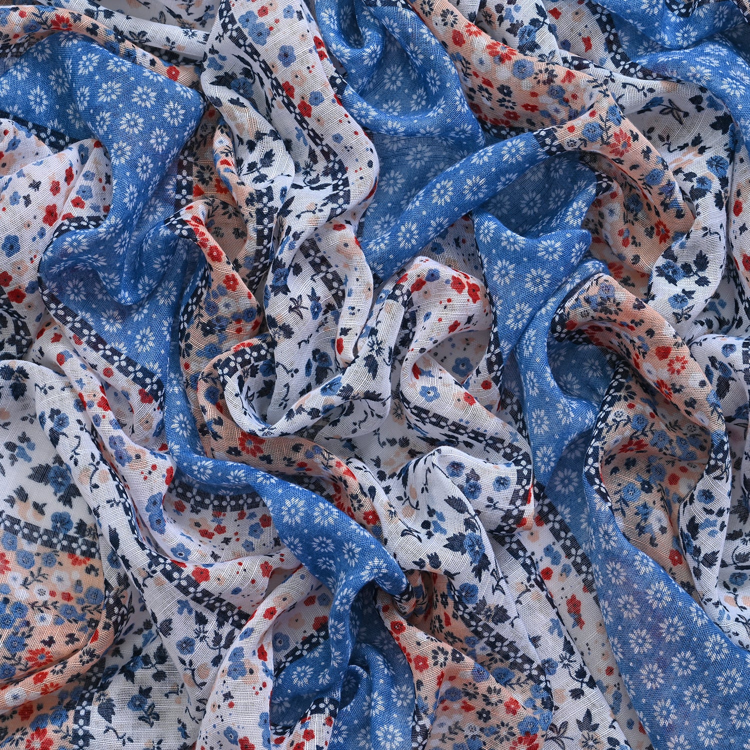 Closeout Deal New Arrival Printed Scarf with Tassels 7751701 8