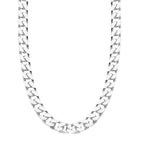Italian Closeout - Sterling Silver Square Curb Chain With Lobster Clasp(Size - 20) 43.70 Ct