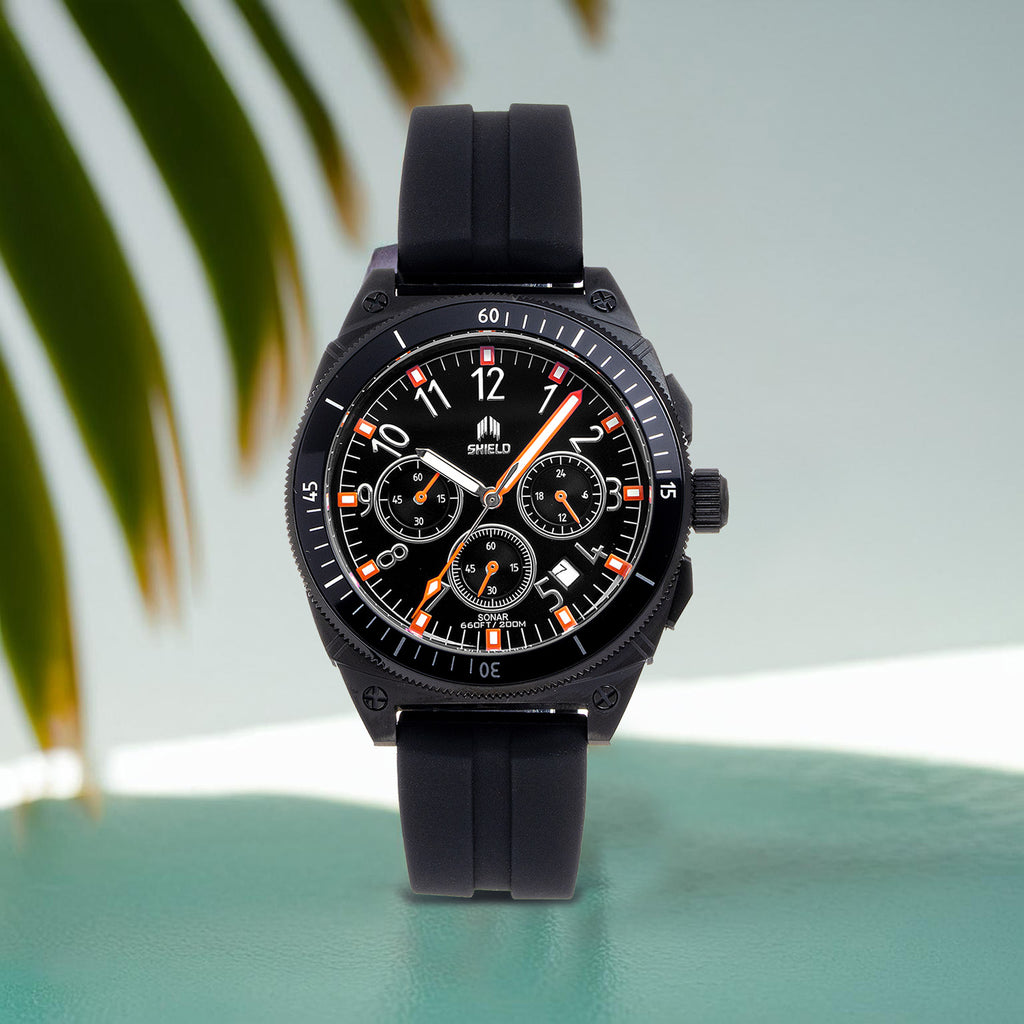 Shield Japanese Mens Watch in Stainless Steel_7754640_2