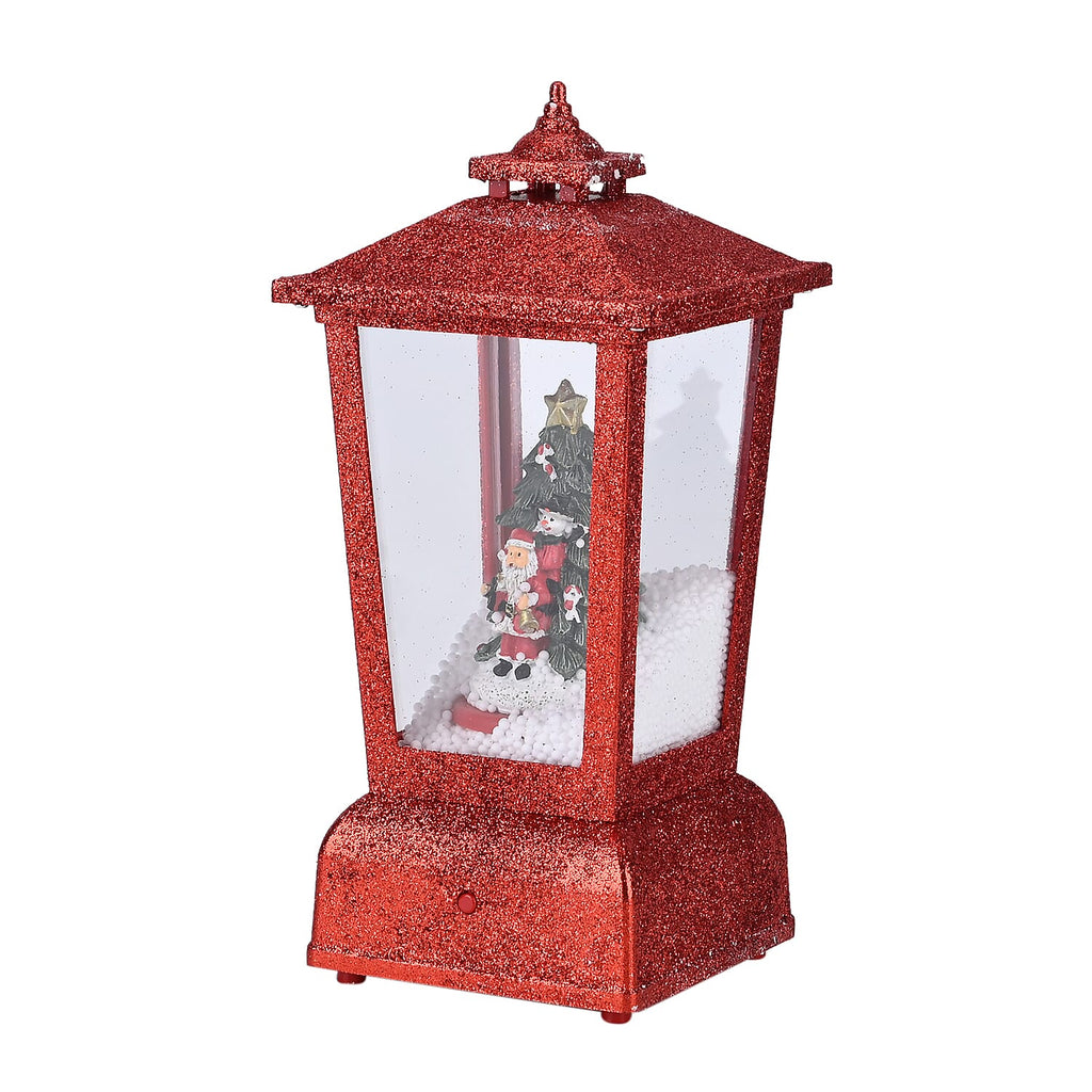 Christmas Snow Lanterns(Size-12x12x25cm) With 4 LED Light_7755869_3
