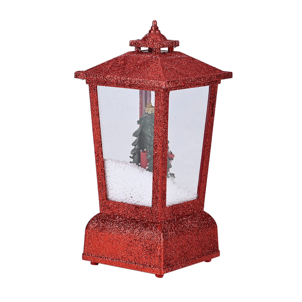 Christmas Snow Lanterns(Size-12x12x25cm) With 4 LED Light_7755869_4