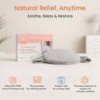 Microwavable and Freezable Himalayan Salt Belly Wrap - Light Grey