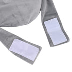 Microwavable and Freezable Himalayan Salt Belly Wrap - Light Grey