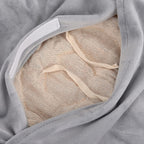Microwavable and Freezable Himalayan Salt Belly Wrap - Light Grey