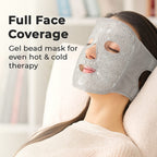 Hot and Cold Therapy Full Coverage Face Mask and Eye Pad Set