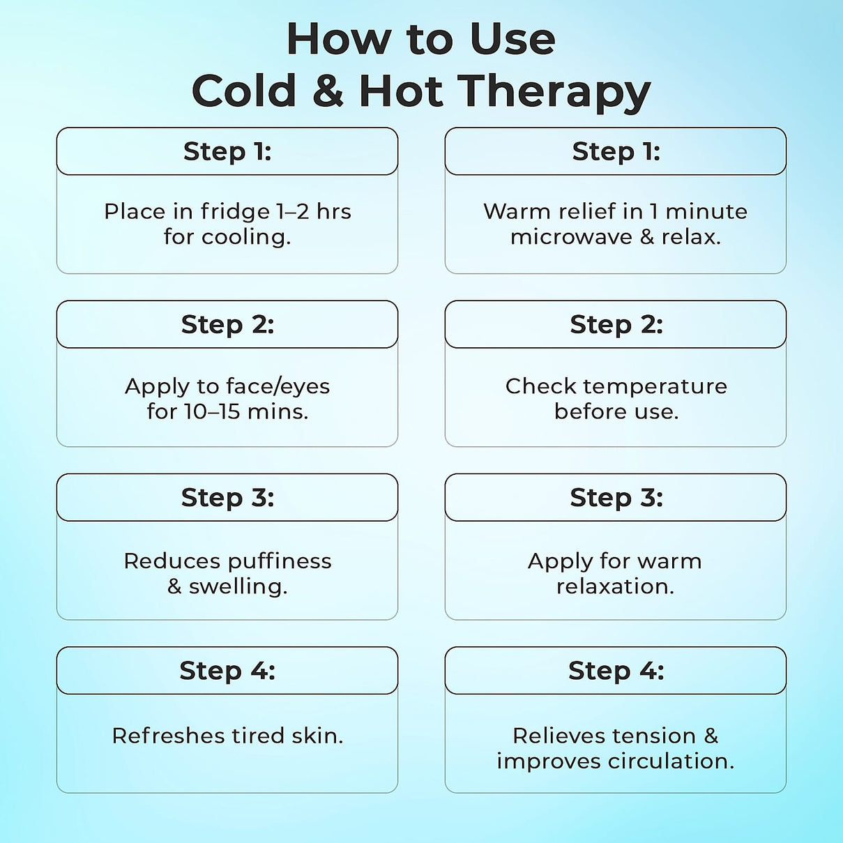 Hot and Cold Therapy Full Coverage Face Mask and Eye Pad Set 7758308 7