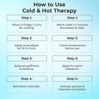Hot and Cold Therapy Full Coverage Face Mask and Eye Pad Set