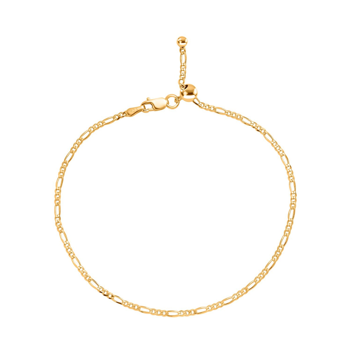 14K YG Overlay Sterling Silver Bracelet (Size - 8.5) 7758332 0
