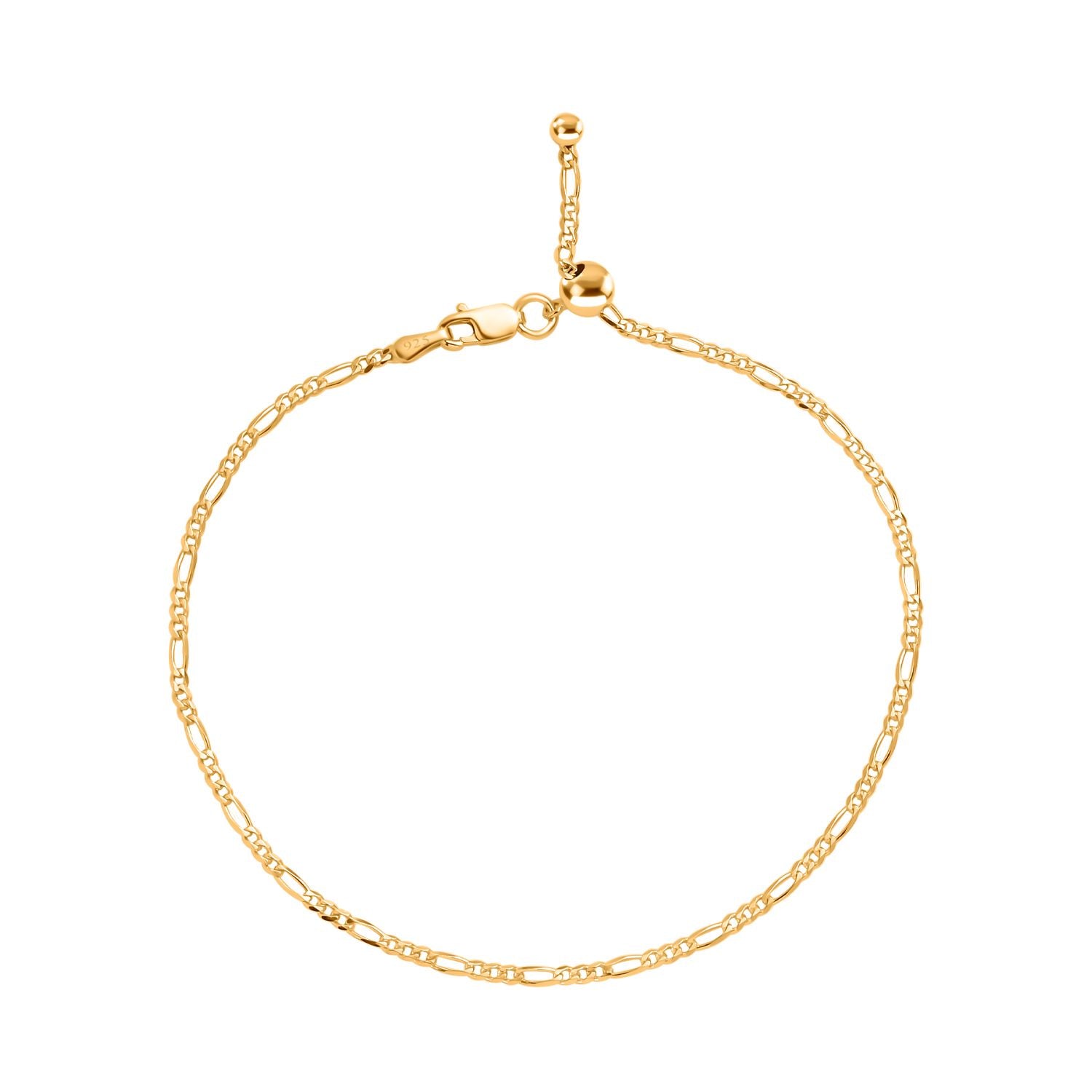 14K YG Overlay Sterling Silver Bracelet (Size - 8.5) 7758332 0