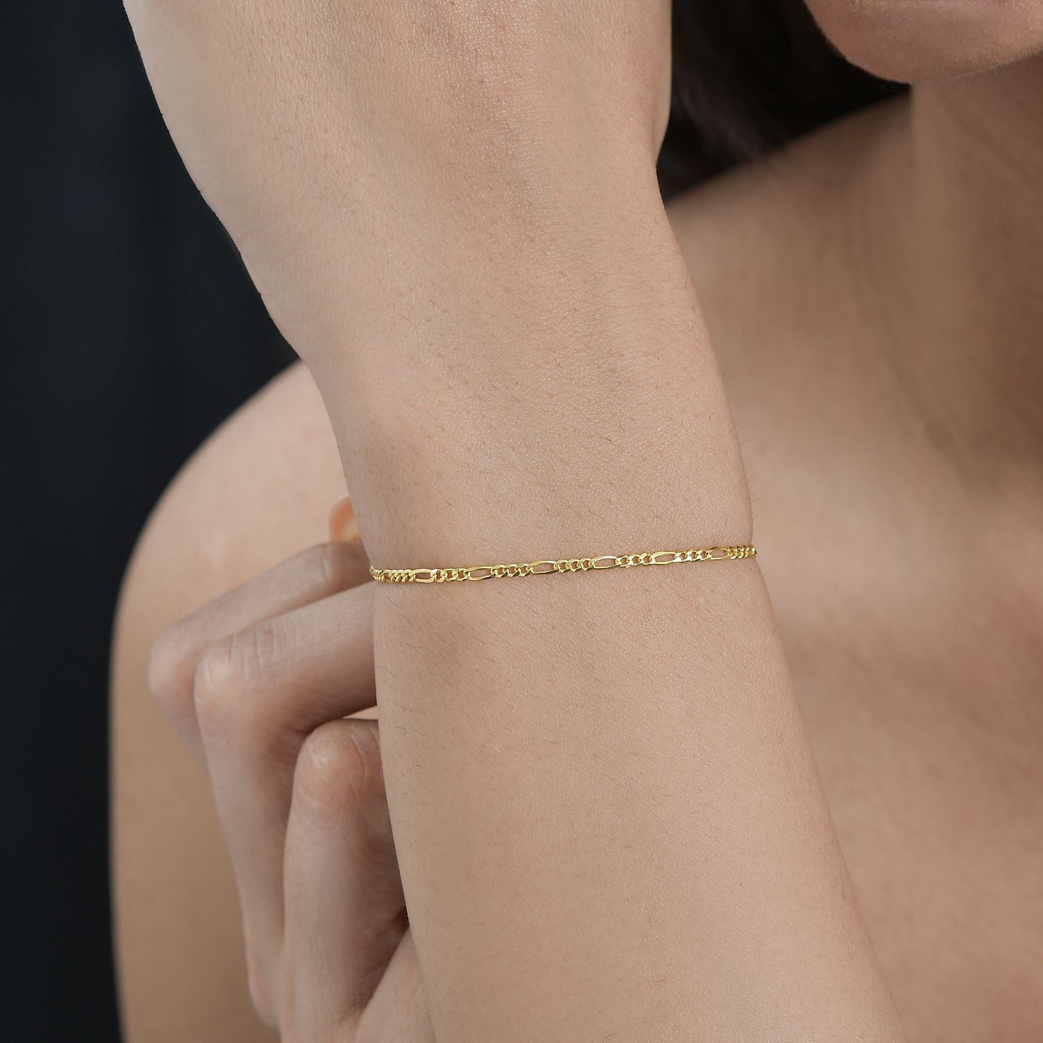 14K YG Overlay Sterling Silver Bracelet (Size - 8.5) 7758332 2
