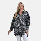 La Marey Elegant Long Sleeve V-Neck Shirt  (Size - L/XL) - Black_7758867