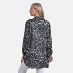 La Marey Elegant Long Sleeve V-Neck Shirt  (Size - L/XL) - Black_7758867_1