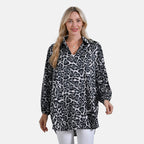 La Marey Elegant Long Sleeve V-Neck Shirt  (Size - L/XL) - Black_7758867_3