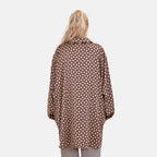 LA MAREY Geometric Print Oversized Button-Up Shirt (Size L to XL 16-22)_7758936_1