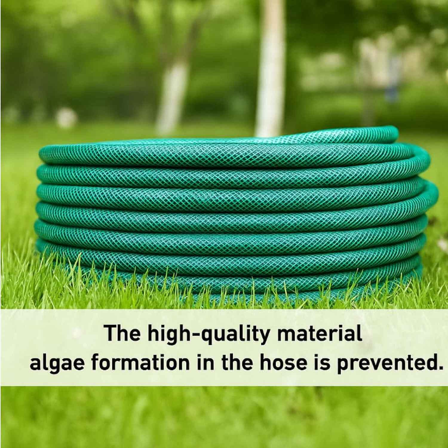 Rolson Garden Water Hose Pipe â€“ 15m Polyester Fibre Reinforced PVC Hose 7761163 3