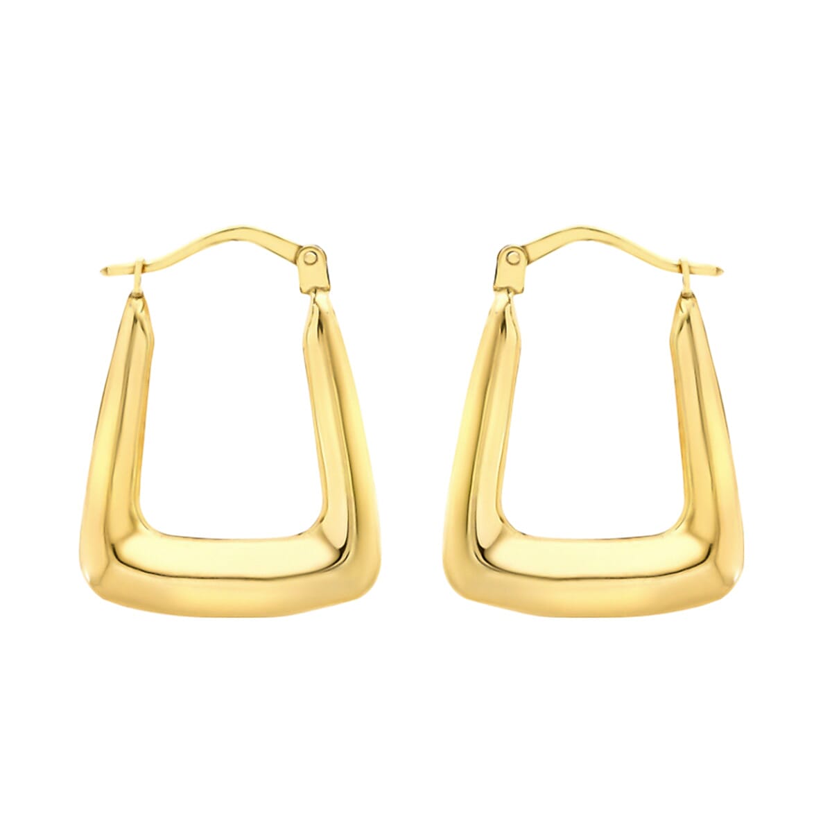 Hatton Garden Closeout - 9K Yellow Gold Square Earrings 7761423 0