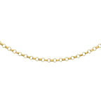 Biggest Close Out Deal- 9K Yellow Gold Belcher Necklace (Size - 18)