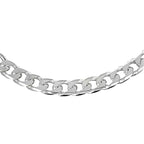 CLose Out Deal- Sterling Silver Diamond Cut Curb Necklace (Size - 22), Silver Wt. 36.3 Gms