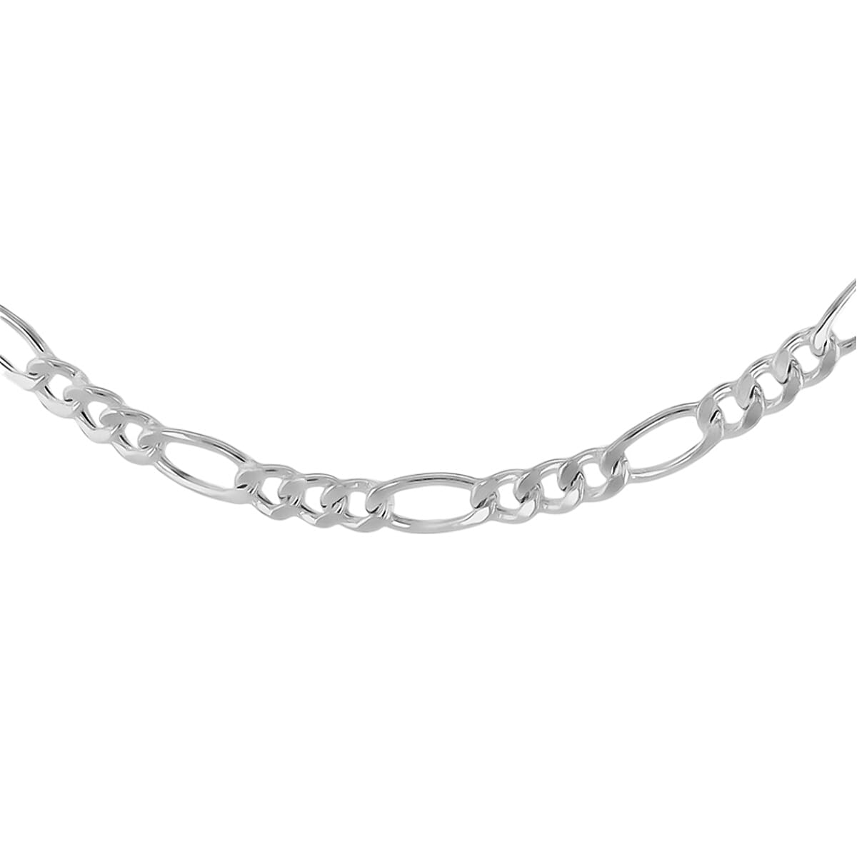 One Time Deal- Sterling Silver Figaro Necklace (Size - 22), Silver Wt. 13.0 Gms 7761430 1