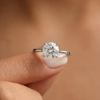 Luxuriant - 950 Platinum SGL Certified (VS/G-H) Lab Grown Diamond Solitaire Ring 2.00 Ct_7761622_4