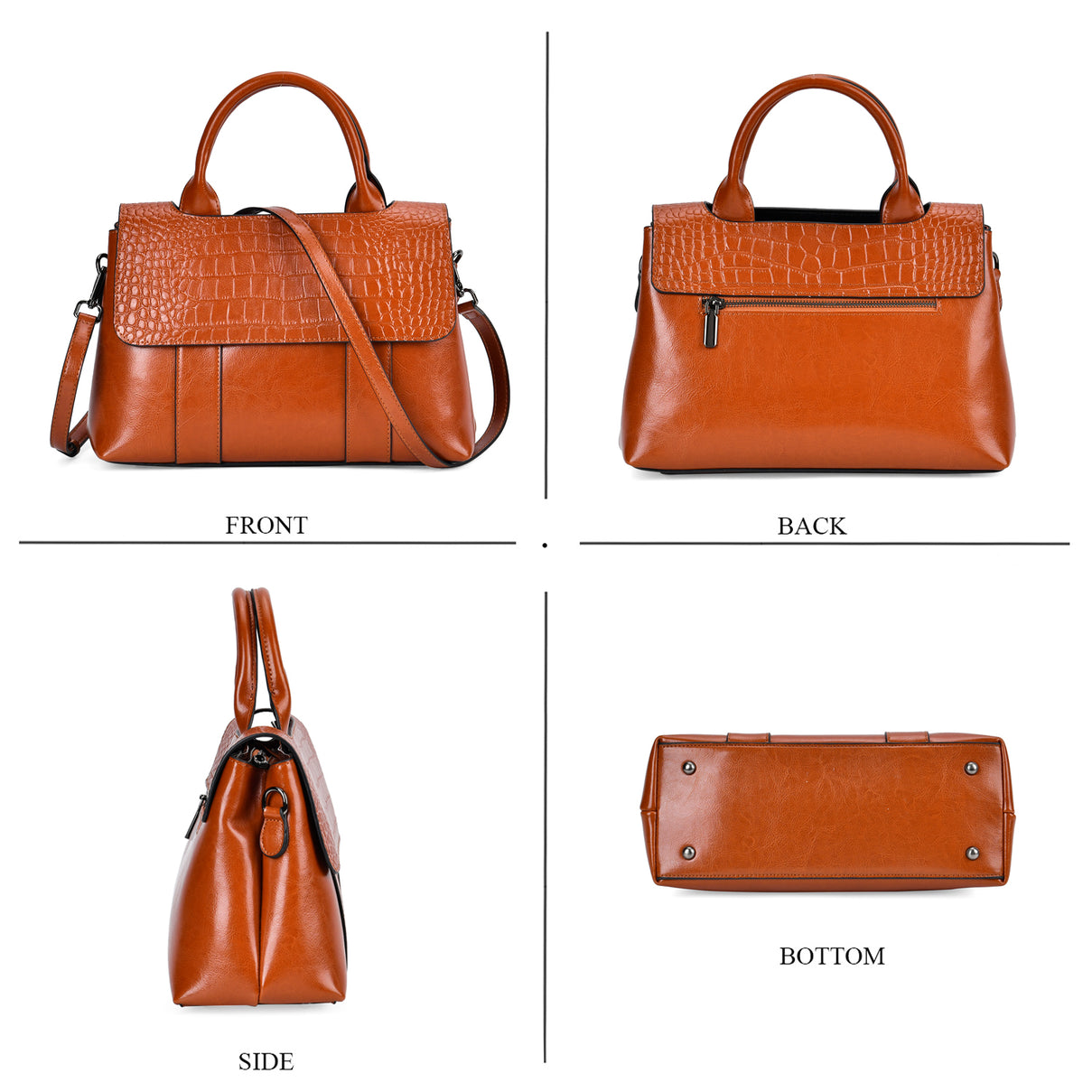 Genuine Leather Multi-Purpose Crossbody Bag 7761897 2