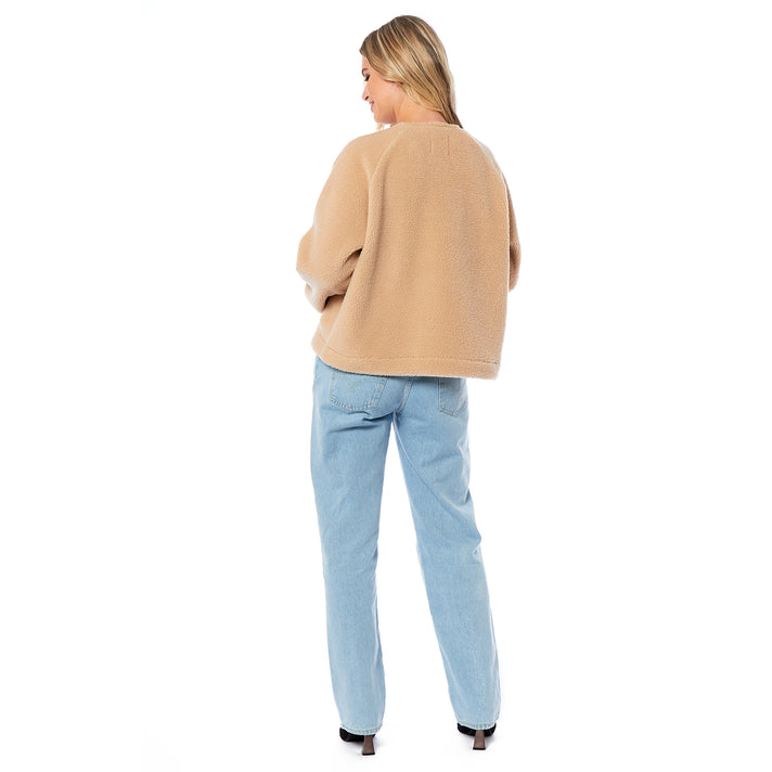 Charlotte West Faux Shearling Jacket (Size 16) - Oatmeal 7761979 2