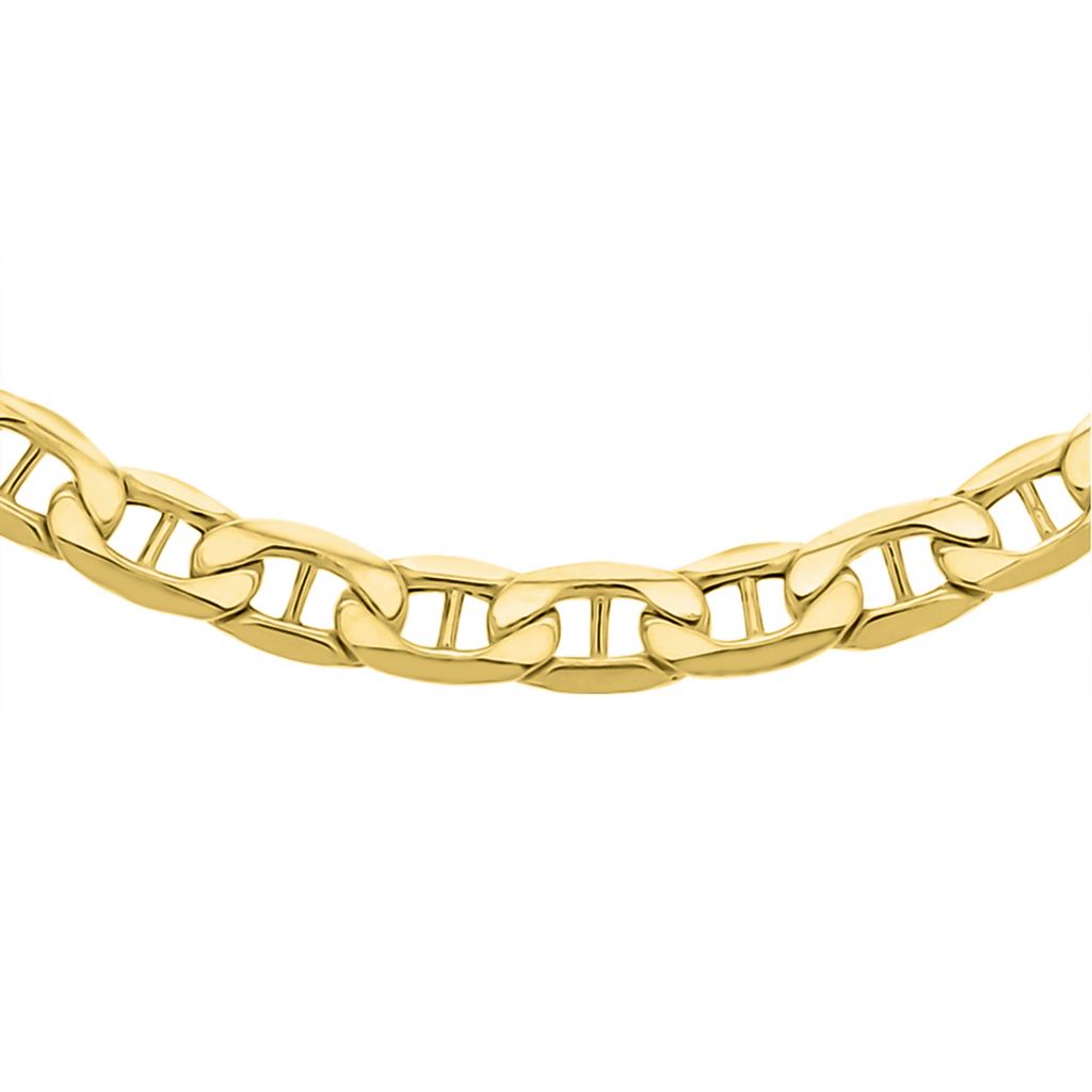 Closeout Deal - 9K Yellow Gold Diamond Cut Rambo Necklace (Size - 22), Gold Wt. 12.20 Gms_7763411