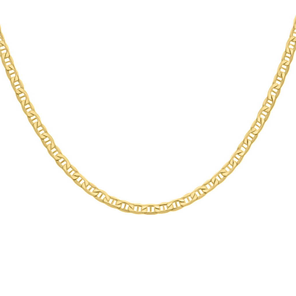 Closeout Deal - 9K Yellow Gold Diamond Cut Rambo Necklace (Size - 22), Gold Wt. 12.20 Gms_7763411_1