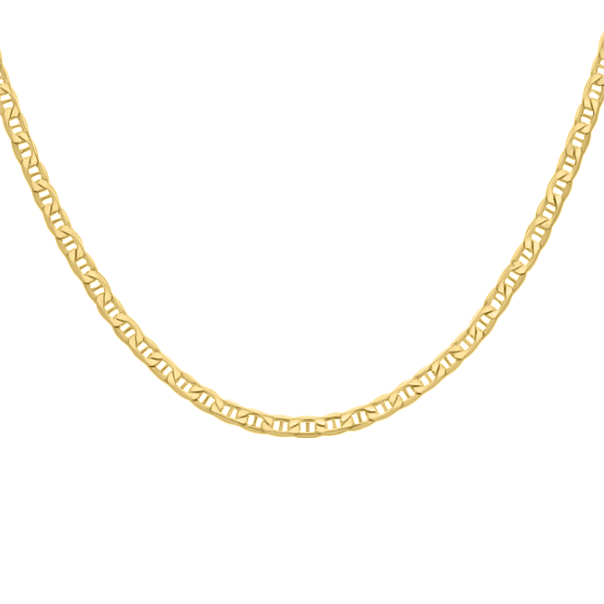 Closeout Deal - 9K Yellow Gold Diamond Cut Rambo Necklace (Size - 22), Gold Wt. 12.20 Gms 7763411 1