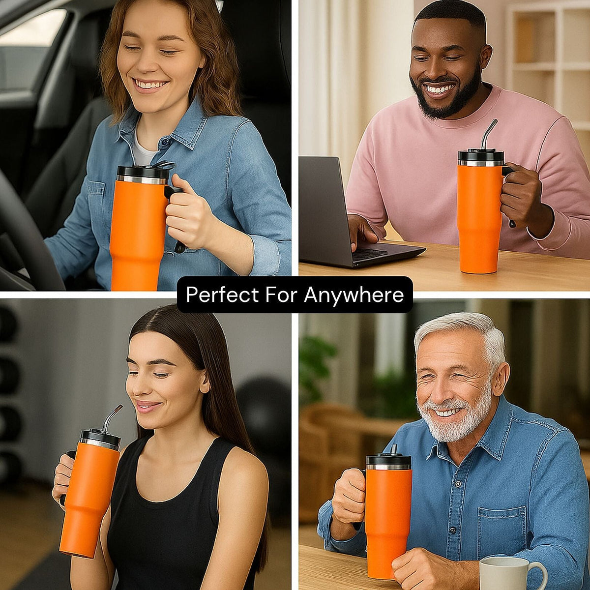 Coffee, Travel Mug and Tea Cup with Straw - 30oz V32700237 3