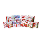 Christmas Gift Bags Set of 16 Style- Santa Claus with Reindeer,  Christmas Tree & Gift.
