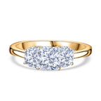 Luxuriant Diamond 22K Yellow Gold IGI Certified (VS1-D) Lab Grown Diamond (1 Ct) Center Ring 1.50 Ct.
