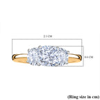 Luxuriant Diamond 22K Yellow Gold IGI Certified (VS1-D) Lab Grown Diamond (1 Ct) Center Ring 1.50 Ct.