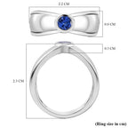D'Joy AAA Tanzanite Solitaire Ring in Platinum Overlay Sterling Silver_7767036_5
