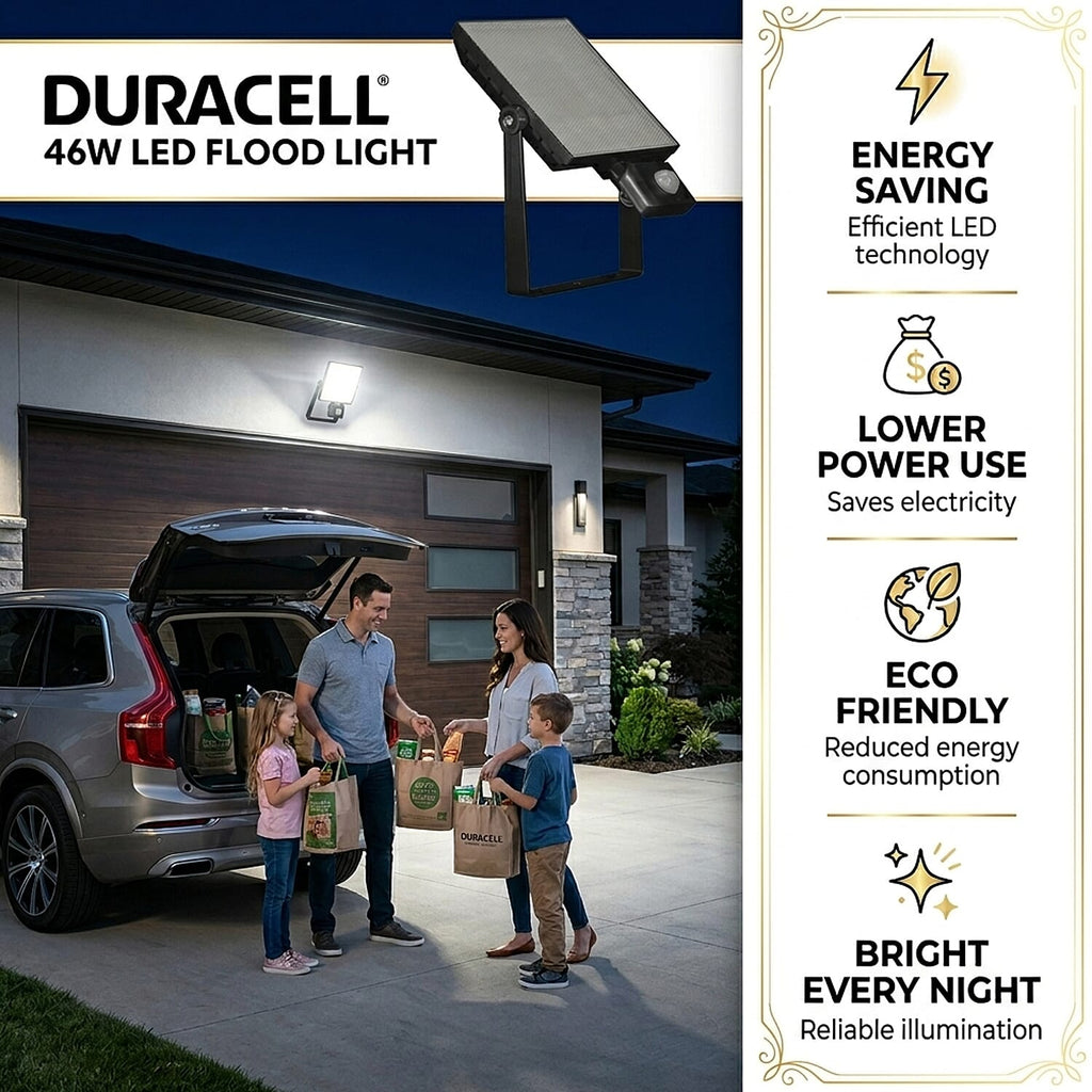 Flood Light-Duracel - High Quality Long Lasting LED 4000 Lumen (46W ) - Black_7767868_4
