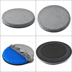 360 Degree Rotating Base Flexible Gel Seat Cushion - Breathable & Washable With Cover._7767872_8